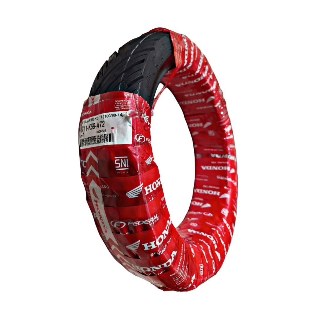 تایر عقب VARIO150 با کد فنی (42711-K59-A72 (100/80-14)) (اندونزی) (FEDERAL)
